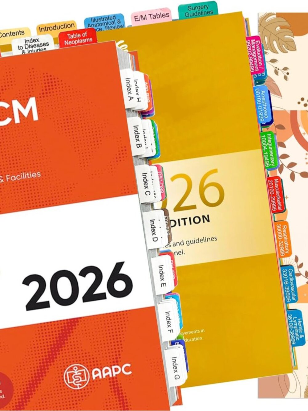 A.P.C. 2026 Reference Set in Orange & Yellow with Multicolor Tabs